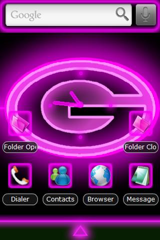 Green Bay Packers NEON PINK Android Themes