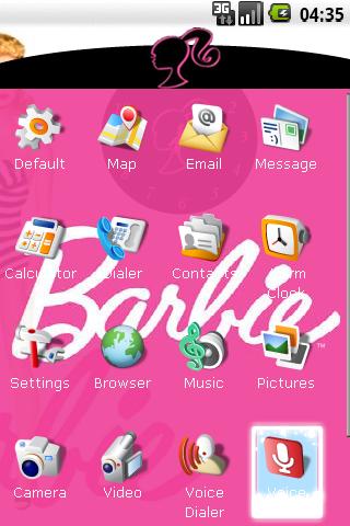 BARBIE THEME HOME PANDA Android Themes