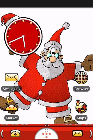 Santa Splat Theme Android Themes