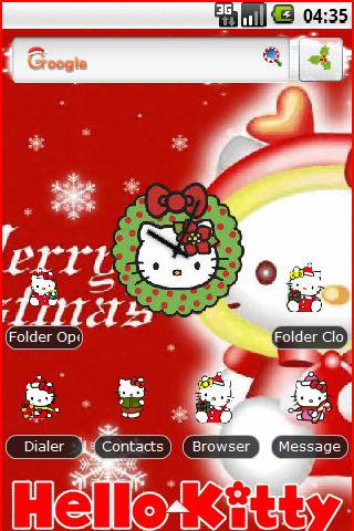 Hello Kitty Christmas Theme Android Themes