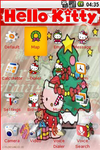 Hello Kitty Christmas Theme Android Themes