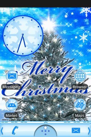 Blue Christmas Theme Android Themes