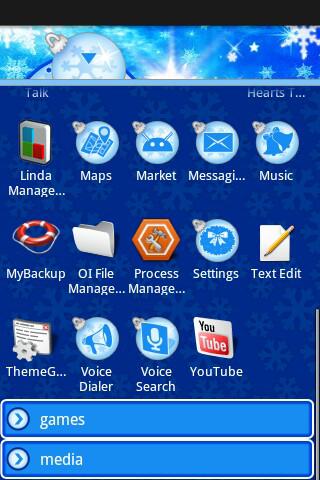 Blue Christmas Theme Android Themes
