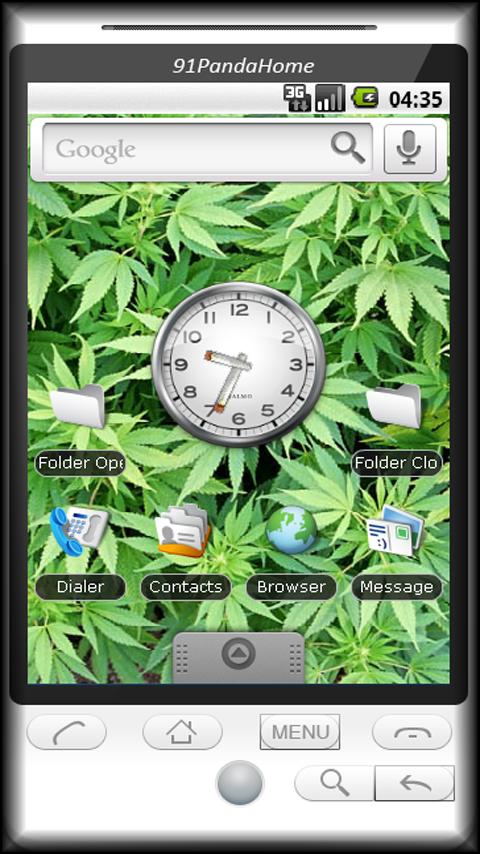 Marijuana 2 Joints Theme Android Themes