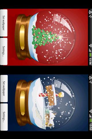Snow Globe Live Wallpaper Android Themes