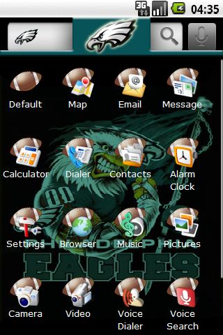 Theme: Philadelphia Eagles Android Personalization