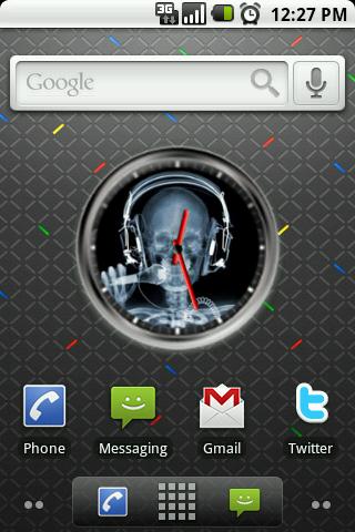 X-Ray Clock Widget Android Themes