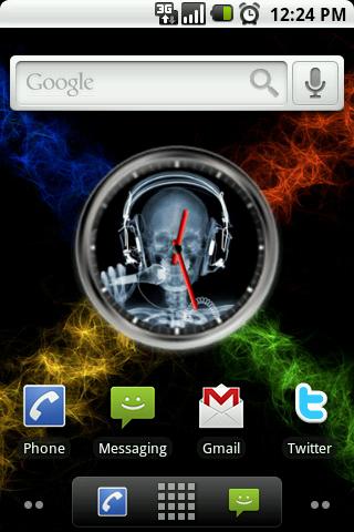 X-Ray Clock Widget Android Themes
