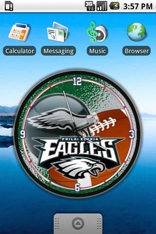 Philadelphia Eagles Clock Wid.