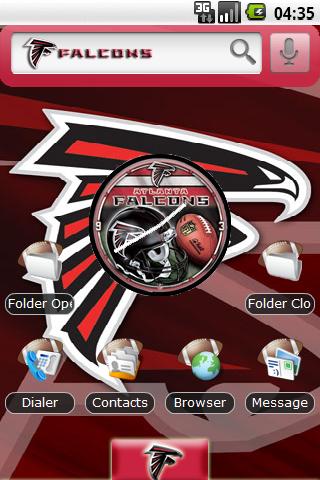 Theme: Atlanta Falcons Android Personalization