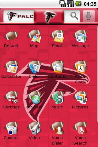 Theme: Atlanta Falcons Android Personalization