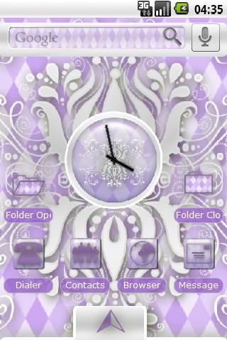 Purple Diamonds Android Themes