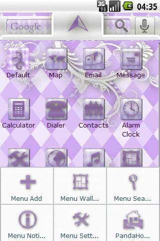 Purple Diamonds Android Themes