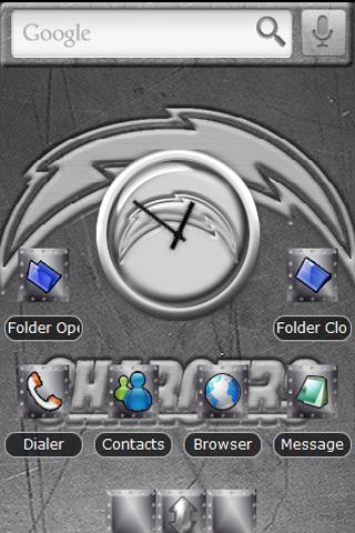 San Diego Chargers METAL Android Themes
