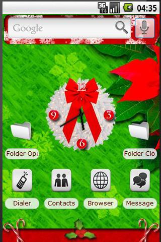 HD Christmas Red/Green Theme Android Themes