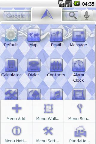 Blue Diamonds Android Themes