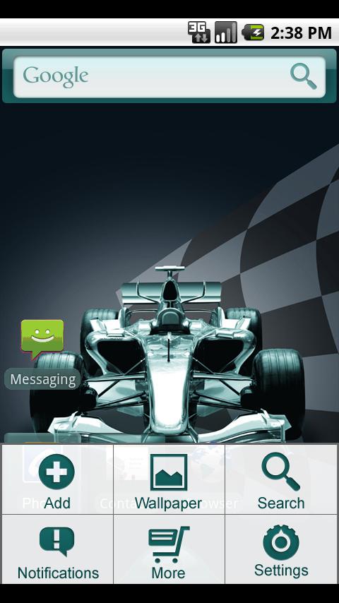 Racing Car Theme Android Themes