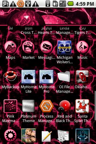 Pink Magma Theme Android Themes