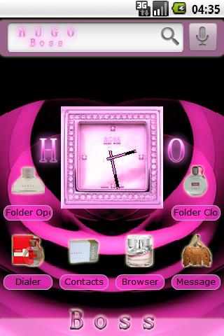 Theme: HUGO BOSS Pink Android Personalization