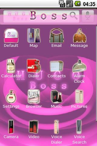 Theme: HUGO BOSS Pink Android Personalization