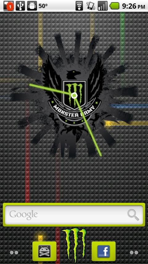Monster Energy Clock Widget 2 Android Themes