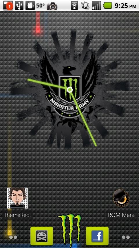 Monster Energy Clock Widget 2 Android Themes