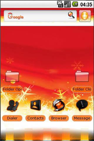 Fire Snowflake Android Themes