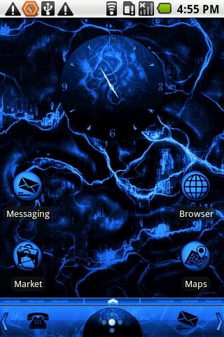 Blue Magma Theme Android Themes