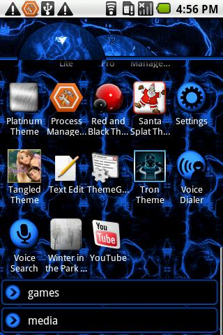 Blue Magma Theme Android Themes