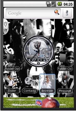 Oakland Raiders 2010 Android Themes