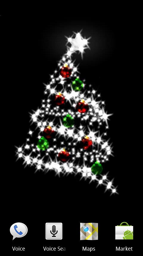 Sparkling Christmas wallpaper Android Themes