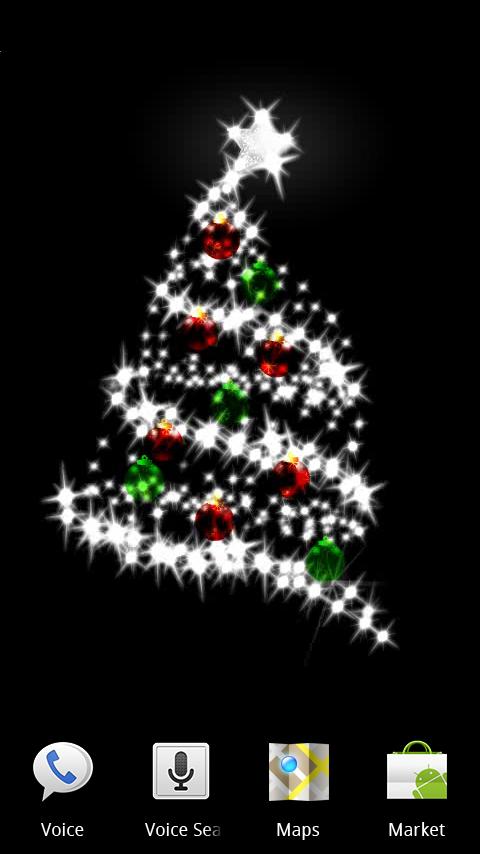 Sparkling Christmas wallpaper Android Themes