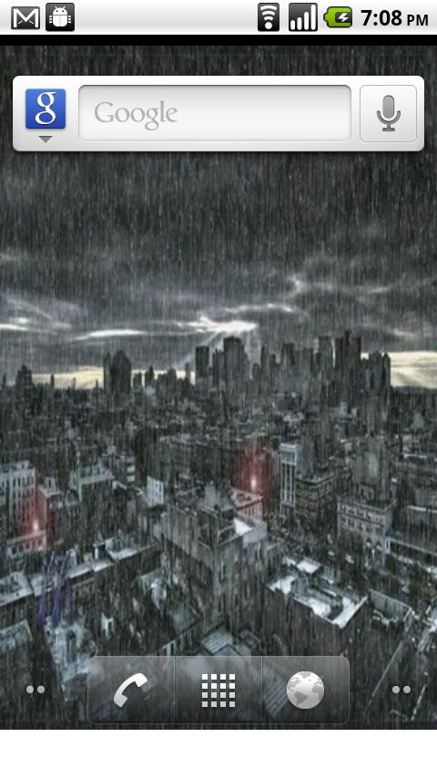 Stormy City Live Wallpaper Android Themes