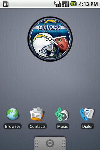 SanDiego Chargers Clock Widget