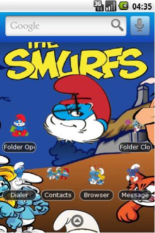Theme: The Smurfs Android Themes