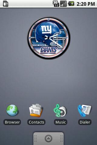 New York Giants Clock