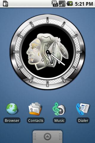 CLOCK BLACKHAWKS Android Themes