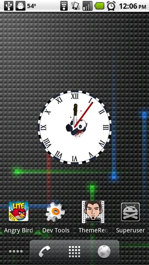 Suicide Panda V2 Clock Custom Android Themes