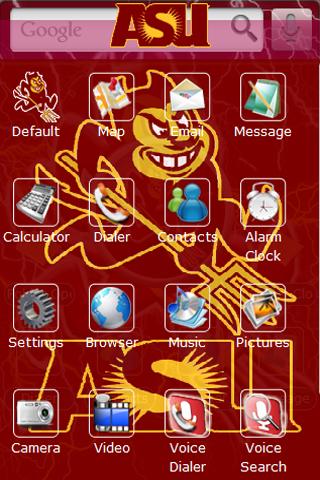 Arizona State (ASU) Sun Devils Android Themes