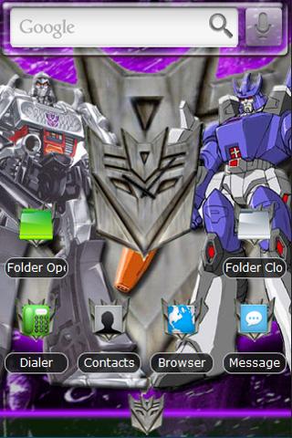 Megatron & Galvatron Android Themes