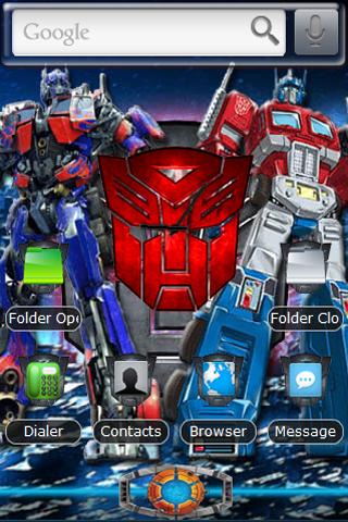 Optimus Prime – “Now & Then” Android Themes
