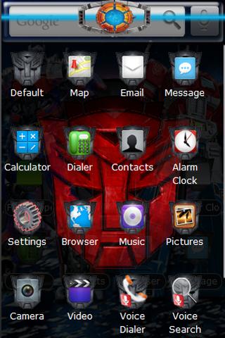 Optimus Prime – “Now & Then” Android Themes