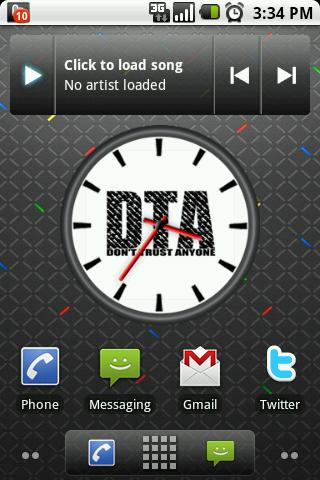 DTA Big Clock Widget rogue