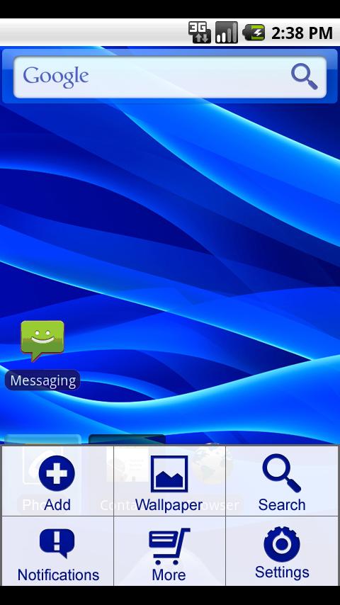 Blue Waves theme Android Themes