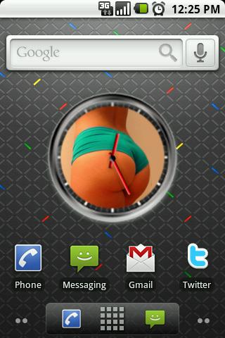 Nice Butt Clock Widget Android Themes