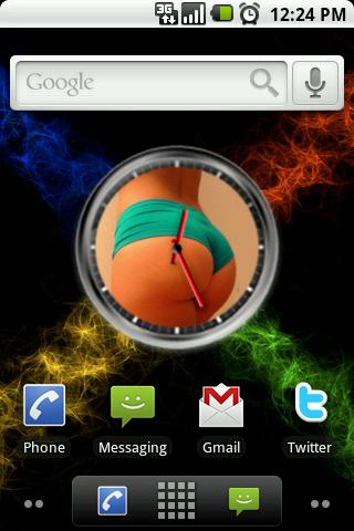 Nice Butt Clock Widget Android Themes