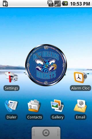 New Orleans Hornets clock wid. Android Personalization