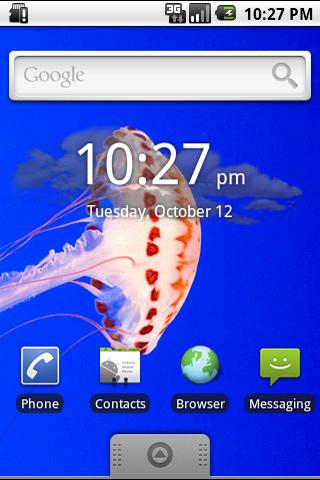 Transparent Clouds Clock V2 Android Themes