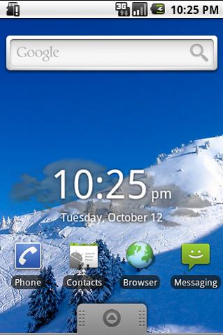 Transparent Clouds Clock V2 Android Themes