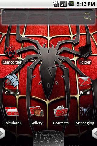 HD Theme:Spider Man Android Themes